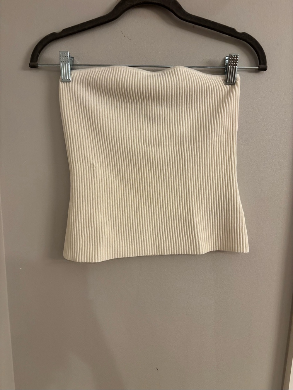 Banana Republic Cream Ribbed Tube Top